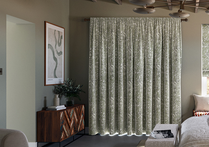 Aviary Velvet, Spruce - Made to Measure Curtain - Image 7
